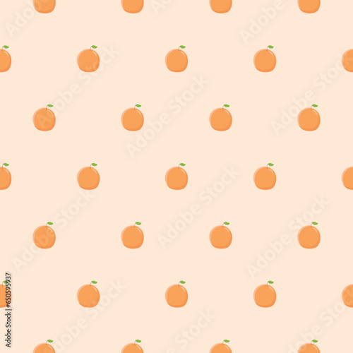 Orange pattern vector illustration. Orange seamless pattern and texture background design. Repeat pattern and decoration.