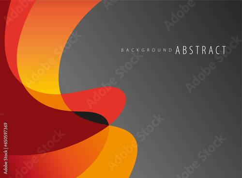 Red abstract curves background. Template design background.