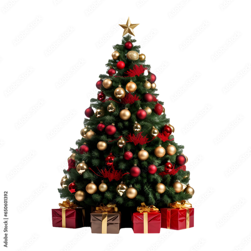 christmas tree with presents