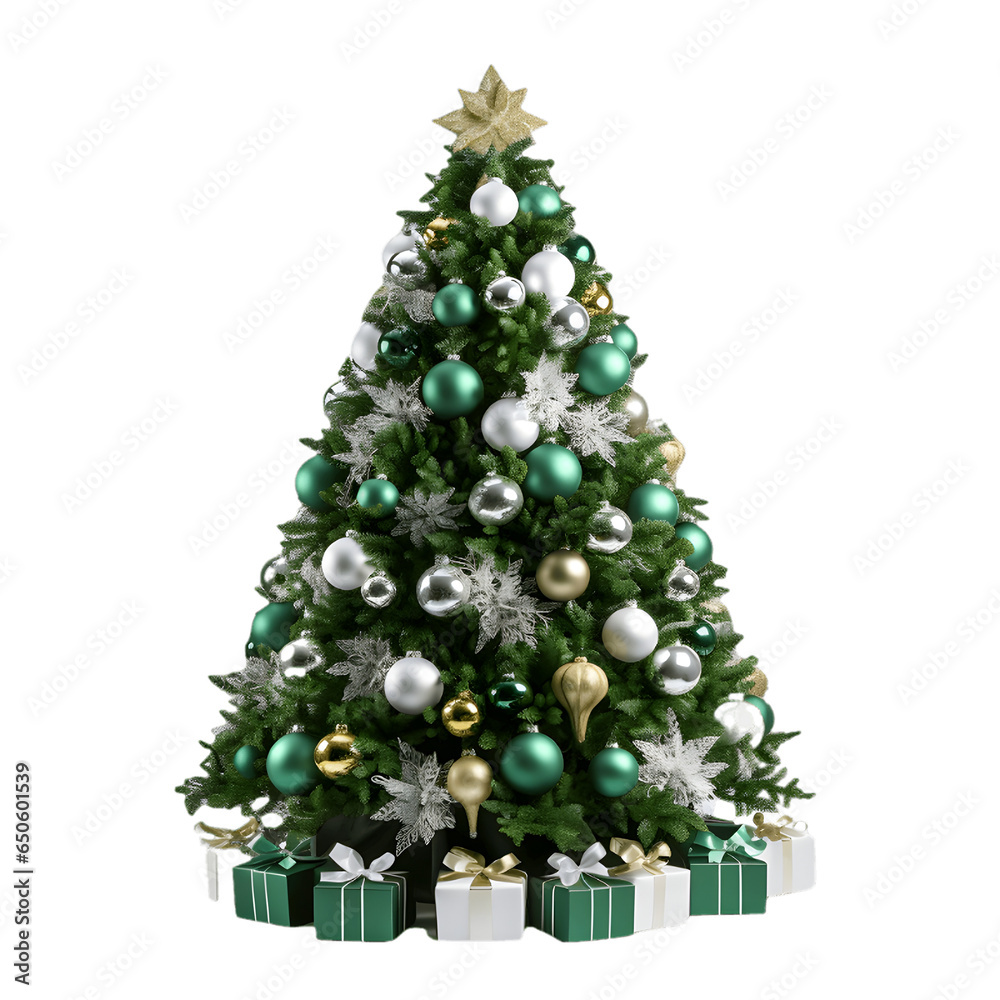 christmas tree with presents christmas tree with presents