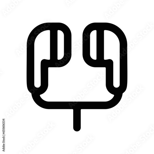 picto logo icones et symbole airpod ecouteurs gras