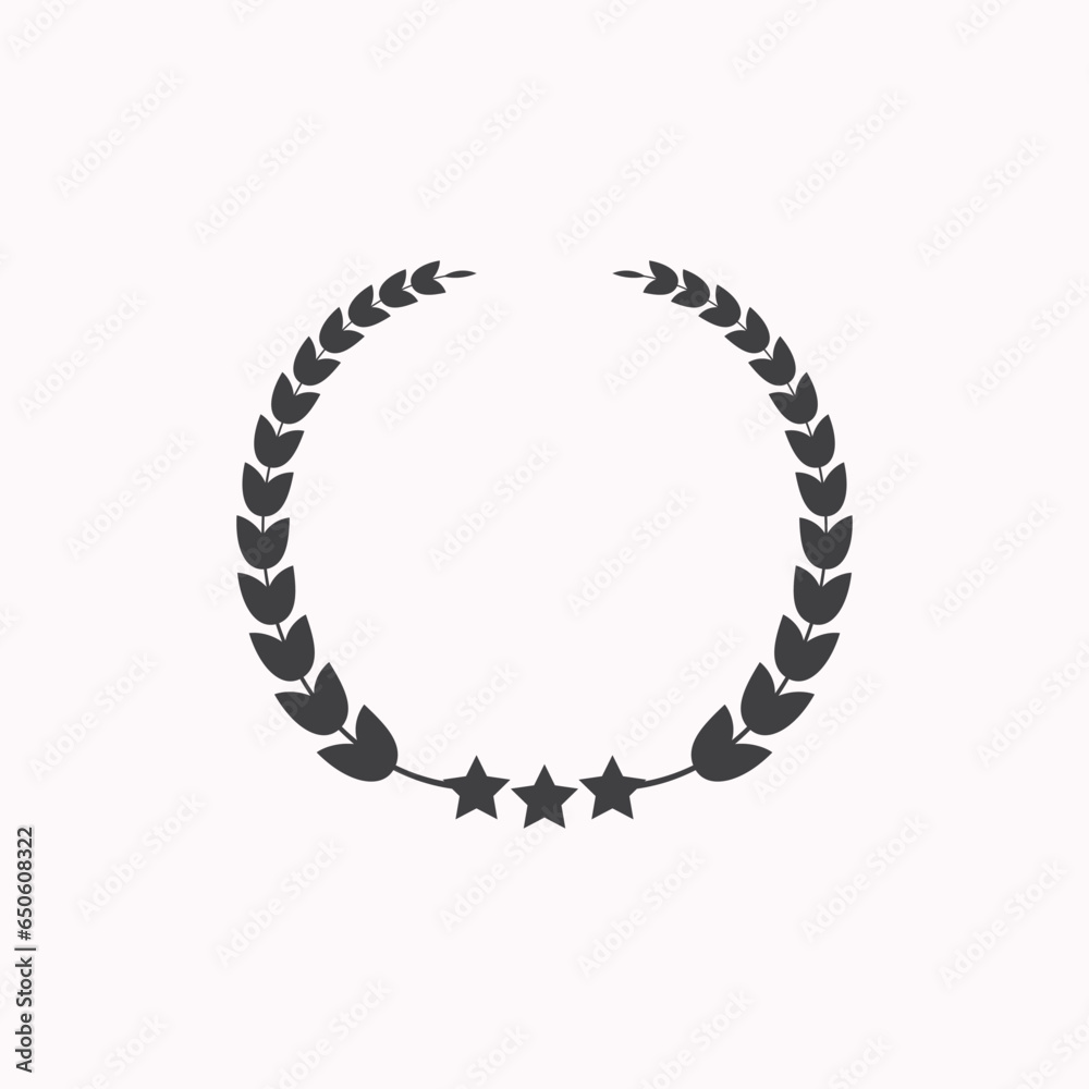 Fototapeta premium laurel vector, concept of simple laurel suitable for decoration