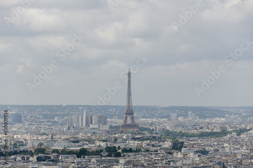 The Eiffel Tower from Sacre Couer in Paris, France photo