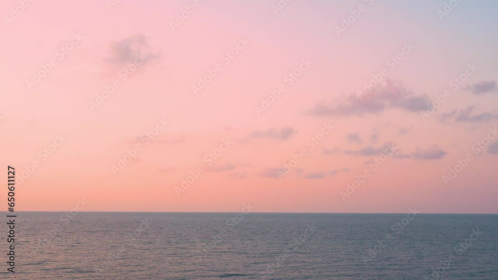 Beautiful Aerial Sunset Sea View and Orange Rainbow Sky Few Clouds Horizon. Colorful Skyscraper Clouds Sun and Ocean Amazing Landscape, Seashore, Island, Relaxation, Beauty, Travel, Vacation, Planet. Beautiful Aerial Sunset Sea View and Orange Rainbow Sky Few Clouds Horizon. Colorful Skyscraper Clouds Sun and Ocean Amazing Landscape, Seashore, Island, Relaxation, Beauty, Travel, Vacation, Planet.