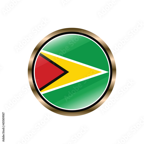 Guyana flag circle button vector template, trendy, collection, logo, design Free Download Guyana flag circle button vector template, trendy, collection, logo, design - GFXLoad
