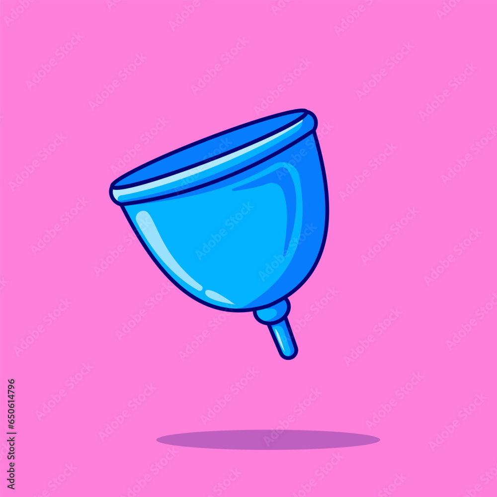 Menstrual Cup Vector, Illustration, Icon Isolated