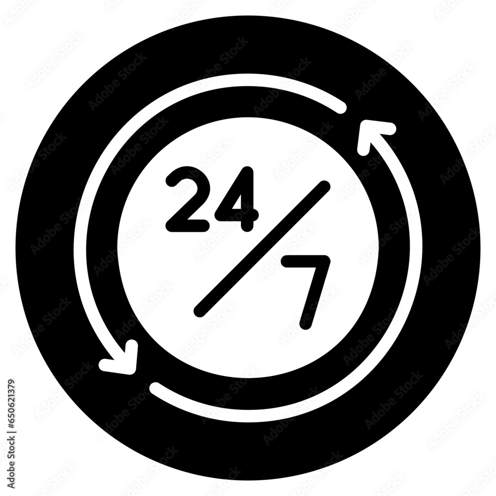 open 24 hours glyph icon open 24 hours glyph icon