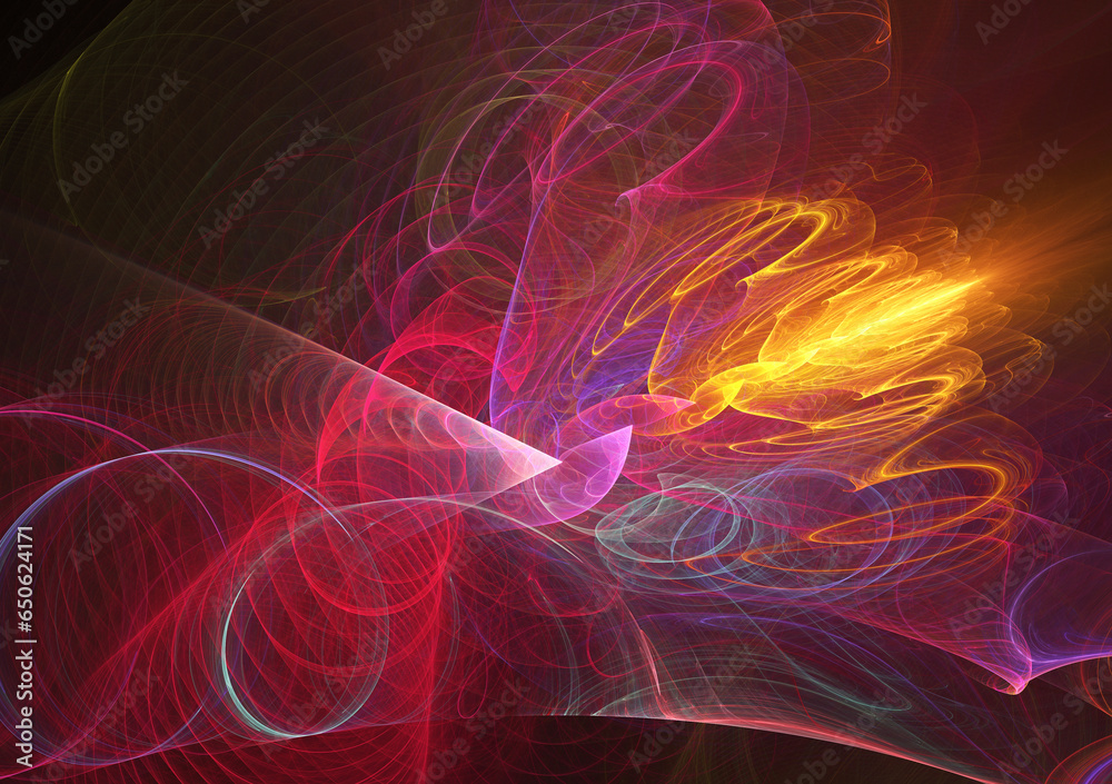 Fototapeta premium fractal on black