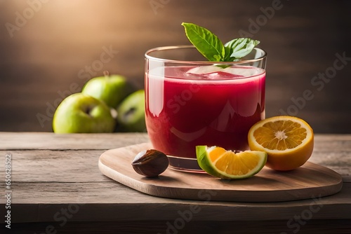 juice with fruits