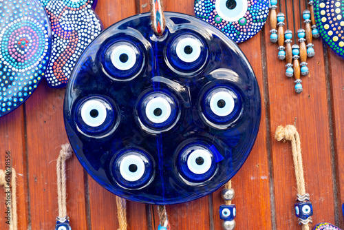 Traditional evil eye beads. nazar boncugu photo