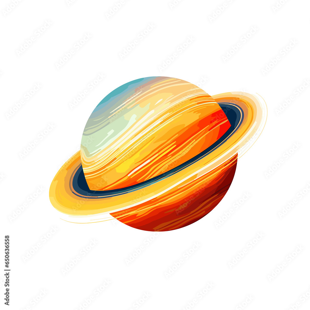 Saturn Solar System , Illustration, Watercolor PNG Saturn Solar System , Illustration, Watercolor PNG