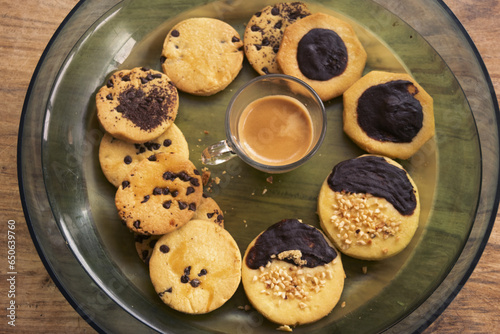 espresso and cookies photo