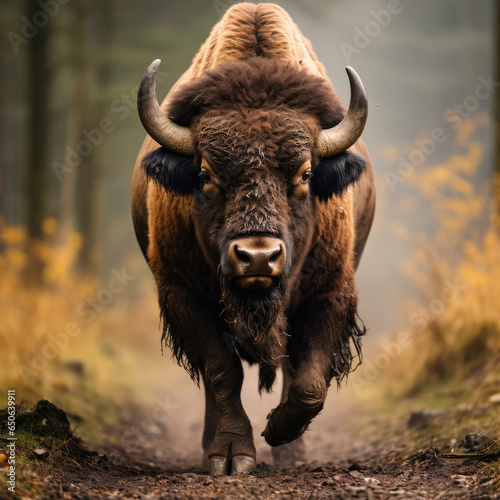 European Bison Ai Generative