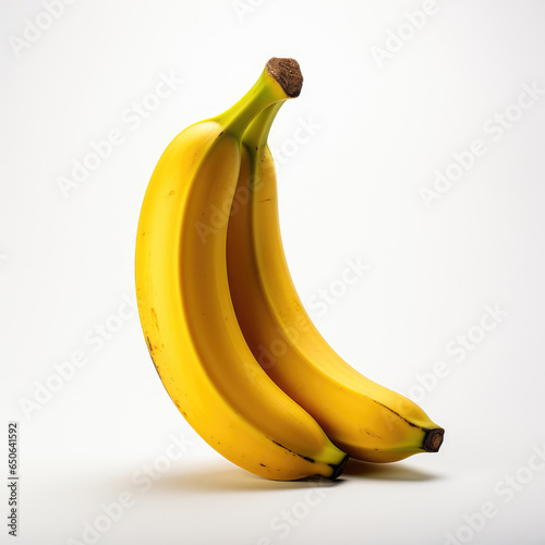Banana on a white background Ai Generative