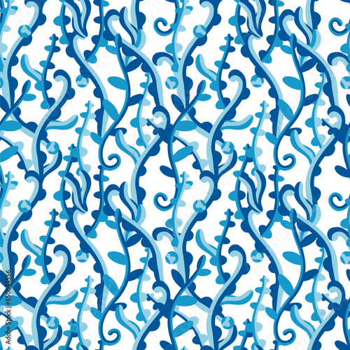  Seamless floral pattern.Can be printed on any material: package, merch, fabric, home.