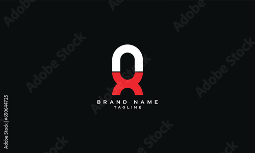 AOX, AXO, OAX, OXA, XOA, XAO, AX, XA, Abstract initial monogram letter alphabet logo design photo