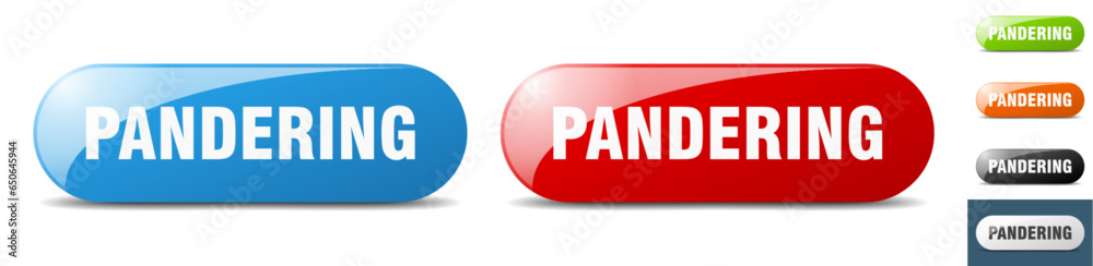 pandering button. key. sign. push button set pandering button. key. sign. push button set