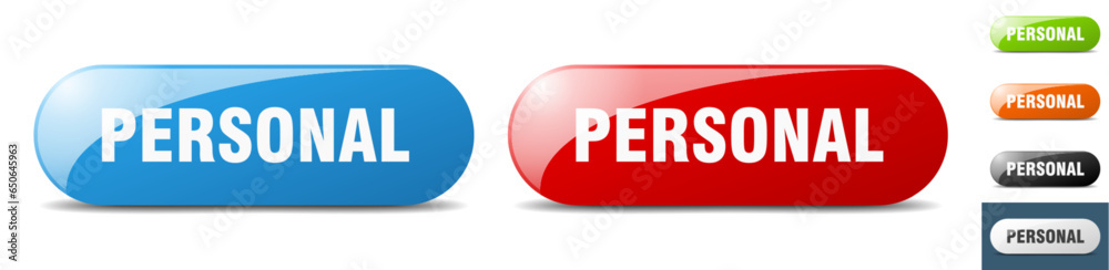 personal button. key. sign. push button set personal button. key. sign. push button set