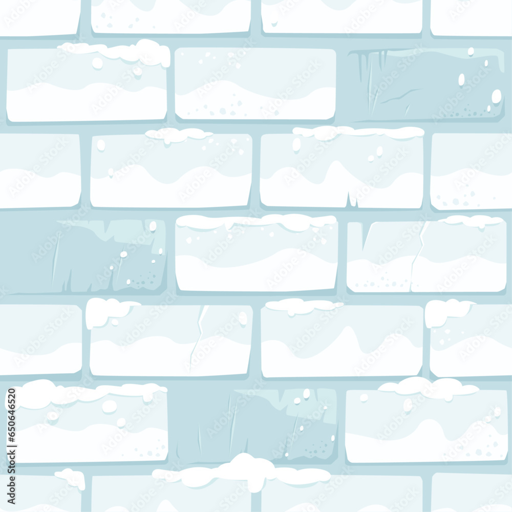 Aged Cartoon Snow Covered Castle Wall, Square Seamless Pattern, Flat Design Vector
Aged Cartoon Snow Covered Castle Wall, Square Seamless Pattern, Flat Design Vector