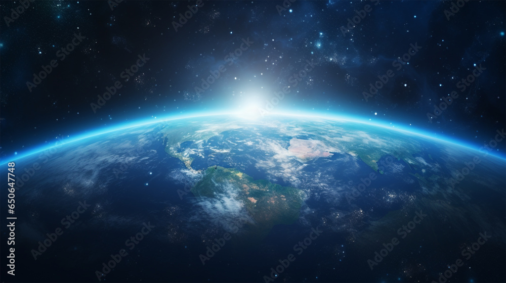 Realistic image of Planet Earth. Elements of this image furnished 