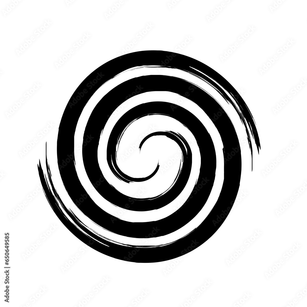 Spiral Line Abstract Grunge Brush Strock Spiral Line Abstract Grunge Brush Strock