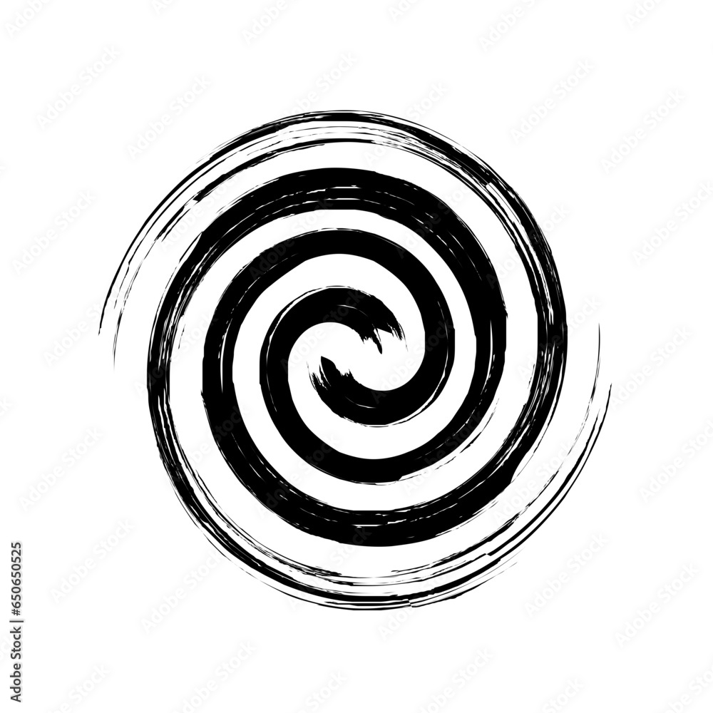 Spiral Line Abstract Grunge Brush Stroke Spiral Line Abstract Grunge Brush Stroke