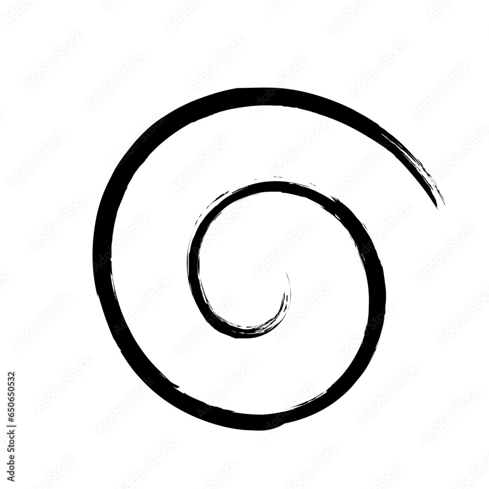 Spiral Line Abstract Grunge Brush Stroke Spiral Line Abstract Grunge Brush Stroke