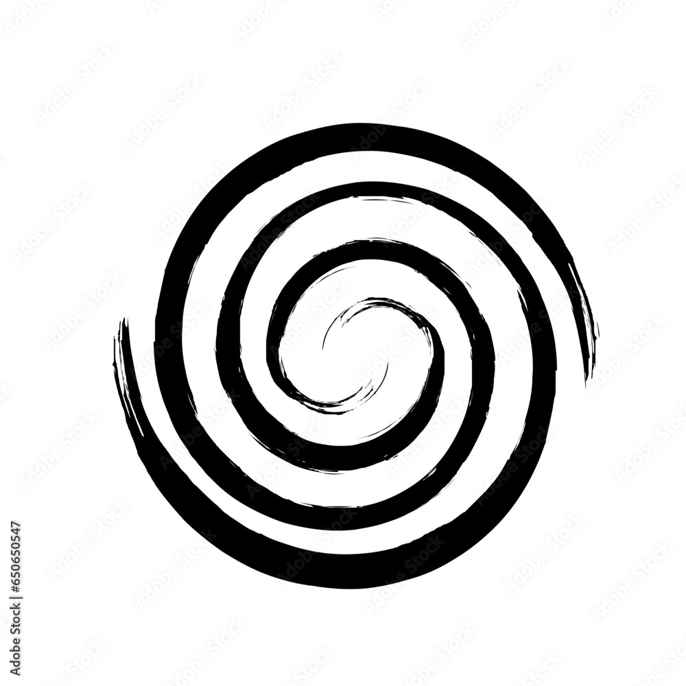 Spiral Line Abstract Grunge Brush Stroke Spiral Line Abstract Grunge Brush Stroke
