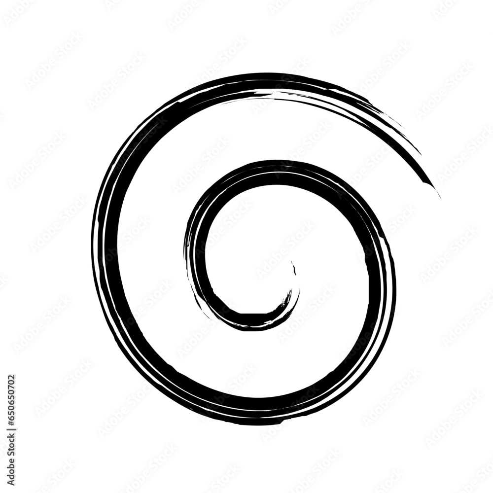 Spiral Line Abstract Grunge Brush Stroke Spiral Line Abstract Grunge Brush Stroke