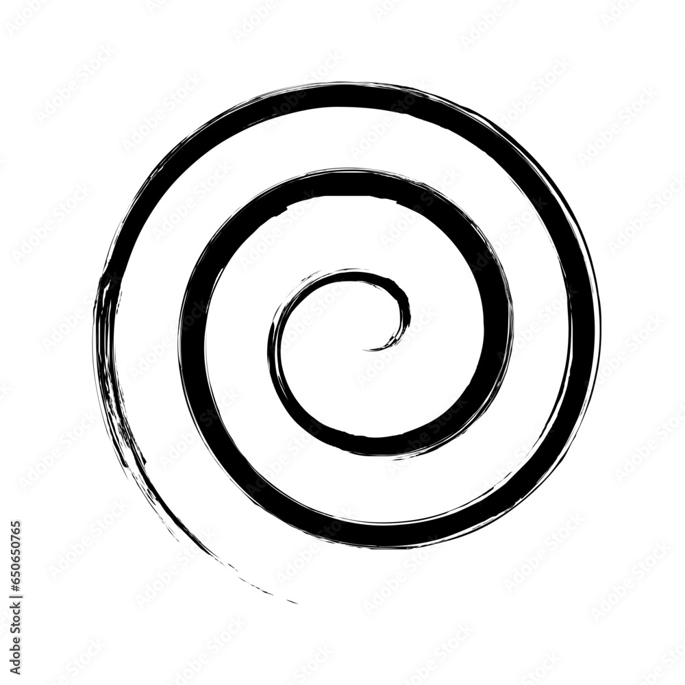 Spiral Line Abstract Grunge Brush Stroke Spiral Line Abstract Grunge Brush Stroke