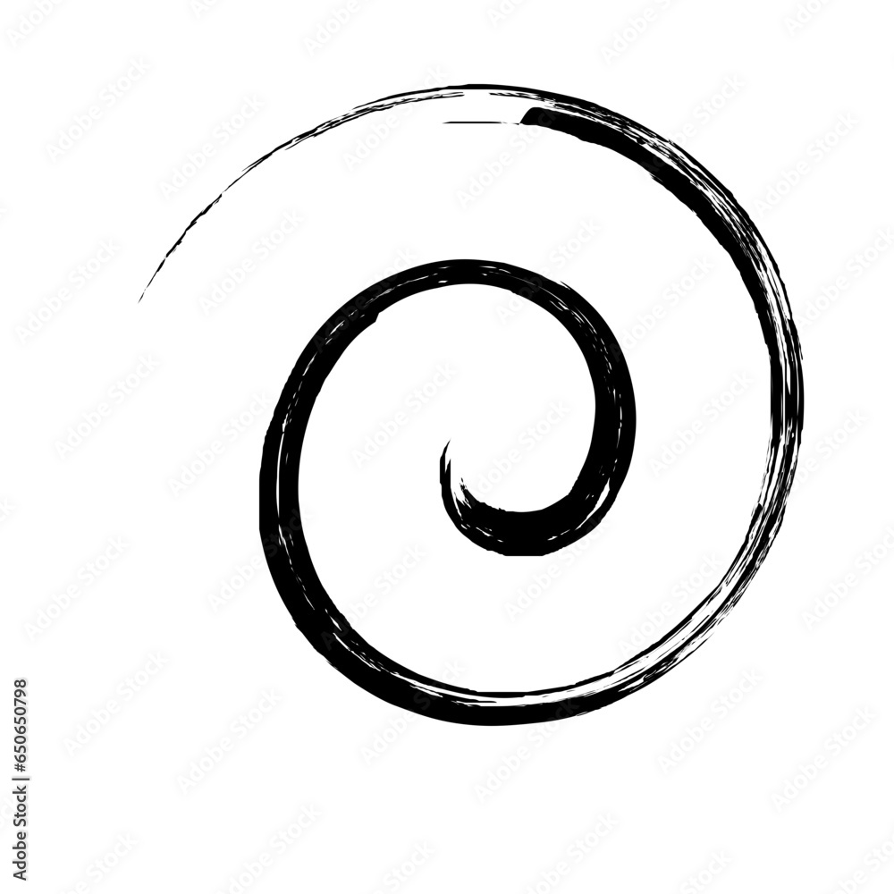 Spiral Line Abstract Grunge Brush Stroke Spiral Line Abstract Grunge Brush Stroke