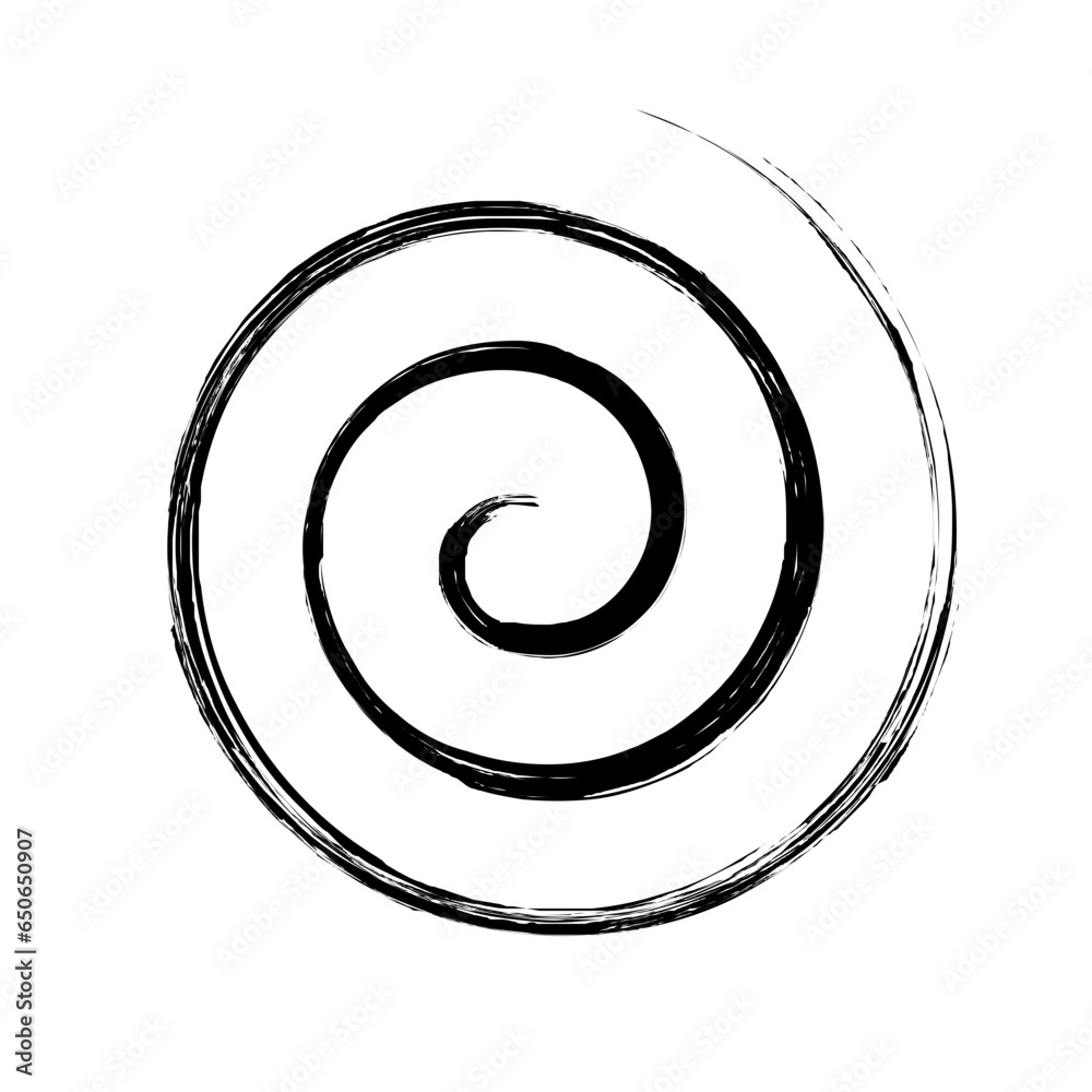 Spiral Line Abstract Grunge Brush Stroke Spiral Line Abstract Grunge Brush Stroke