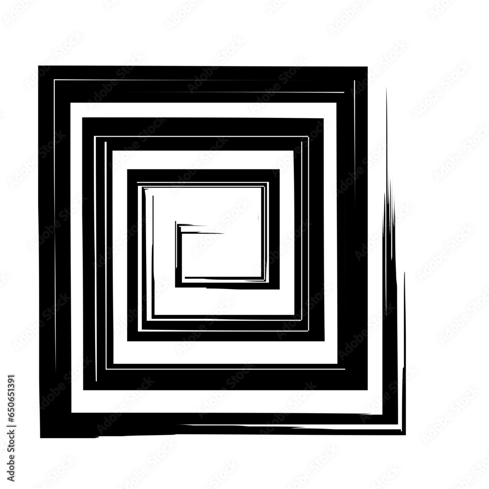 Spiral Line Abstract Grunge Brush Stroke Spiral Line Abstract Grunge Brush Stroke