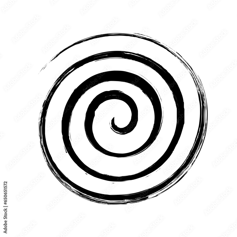 Spiral Line Abstract Grunge Brush Stroke Spiral Line Abstract Grunge Brush Stroke