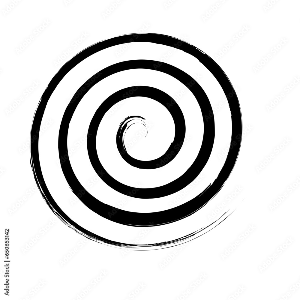 Spiral Line Abstract Grunge Brush Strock Spiral Line Abstract Grunge Brush Strock