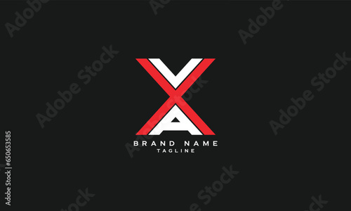 AXV, AVX, XAV, XVA, VXA, VAX, Abstract initial monogram letter alphabet logo design