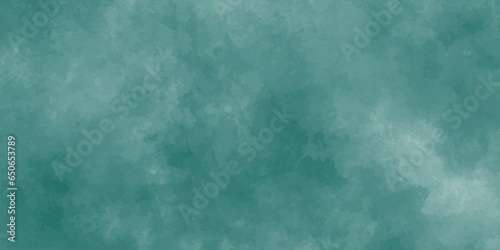 Abstract Watercolor shades blurry and defocused Cloudy Blue Sky Background,green vintage watercolor background. border texture, abstract paper illustration.