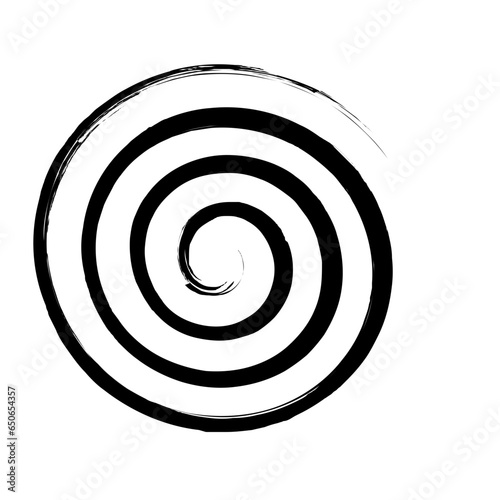 Spiral Line Abstract Grunge Brush Strock