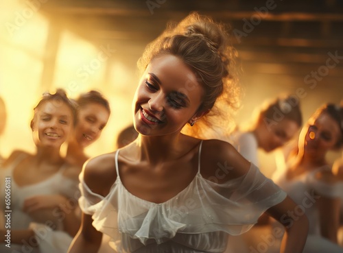 A group of teenage ballerinas © cherezoff
