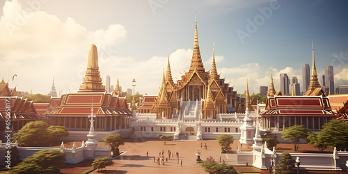"Discovering the Royal Treasures at The Temple of the Emerald Buddha generative AI