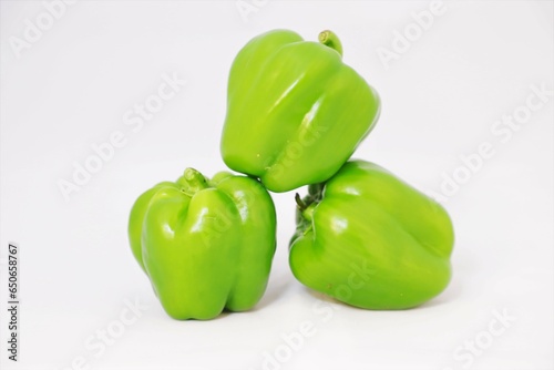 green pepper on a plate