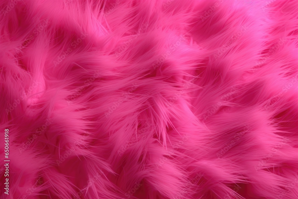 This pink fur texture background captures the beautiful texture of soft pink fur.

 Generative AI