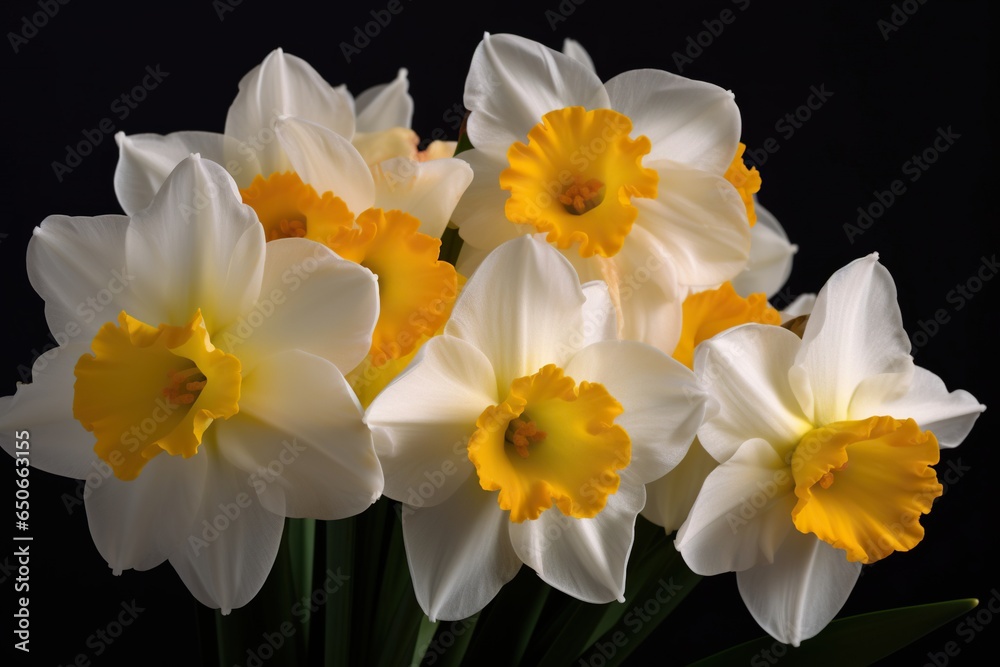 Multiple Blooms of Fragrant Delight Jonquilla Daffodils in Exquisite Array