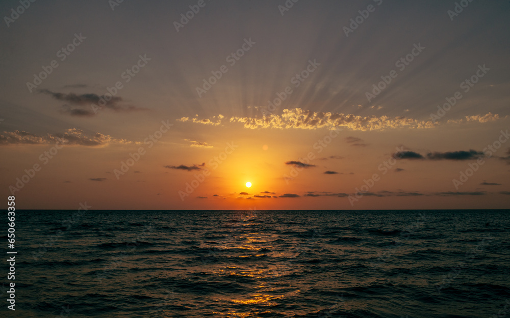 Naklejka premium sunset over the Black Sea