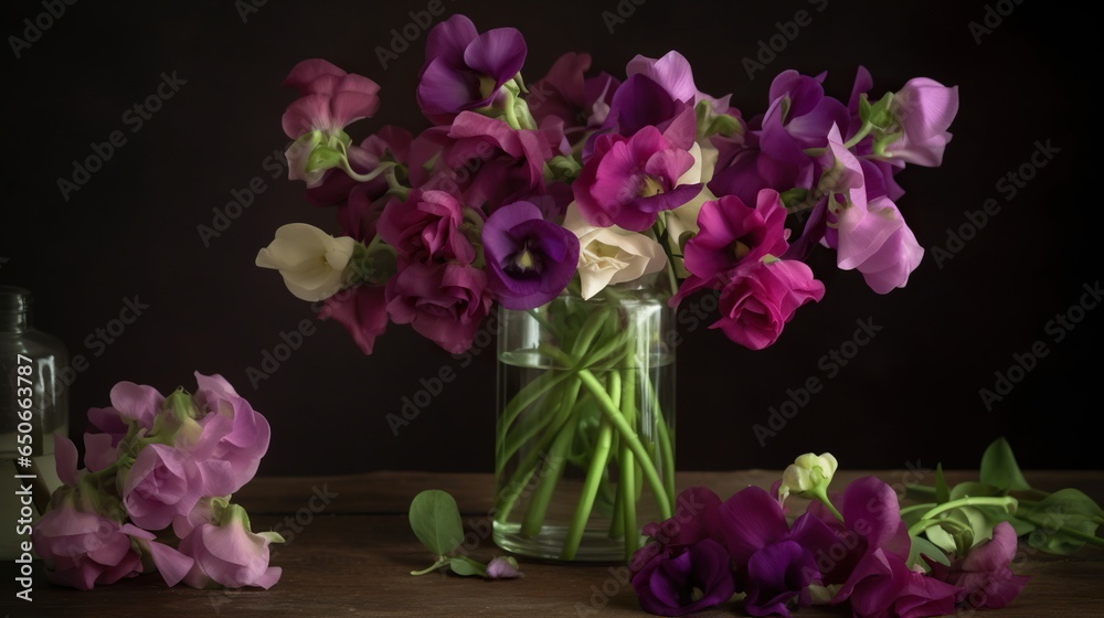 Classic Beauty Cupani Sweet Pea - Fragrant Blossoms in Timeless Elegance