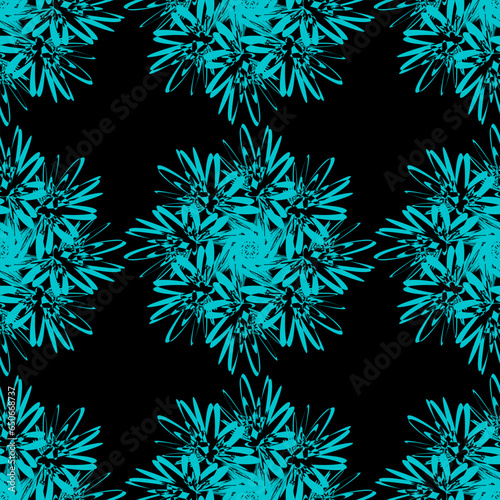 Abstract seamless background with snowflakes for textile, wallpaper, packaging, scrapbook, wrapping paper, web pages.