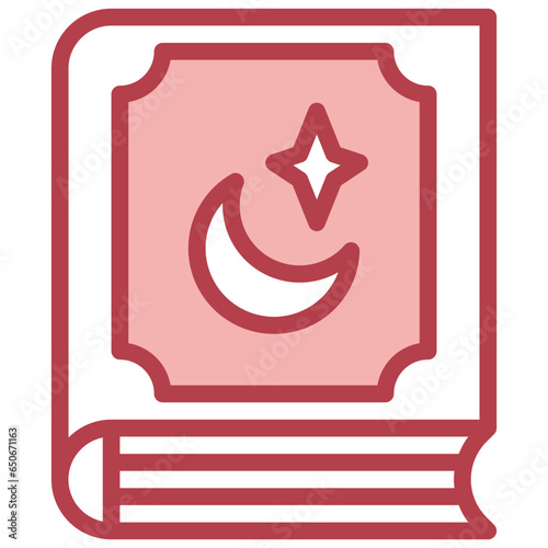 HOLY QURAN filled outline icon,linear,outline,graphic,illustration