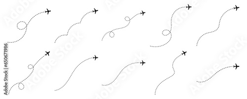 Airplane Dotted Line