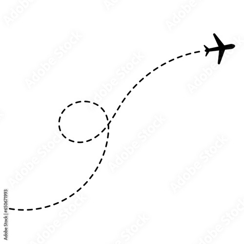 Airplane Dotted Line