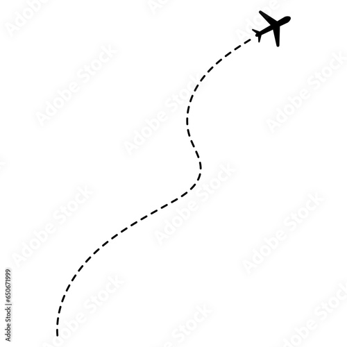 Airplane Dotted Line